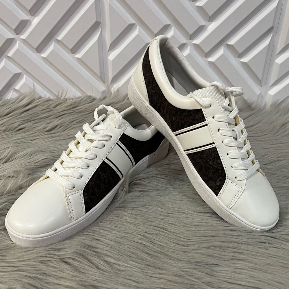 Michael Kors MICHAEL MMK Juno Stripe Lace-Up Low-Top Sneakers